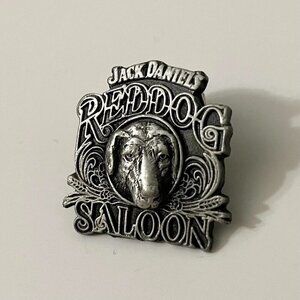 Vtg Bergamot Jack Daniels Red Dog Saloon Hat Lapel Pin